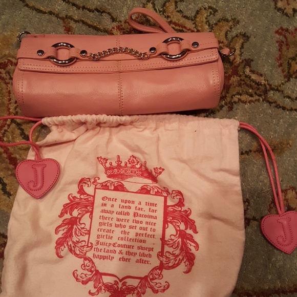 Juicy Couture Handbags - Juicy Couture Pink Leather  Handbag (Vintage 2000)